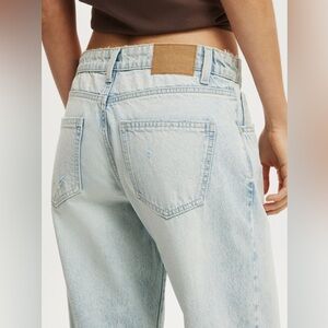 Cotton On Light Blue Straight Leg Jeans